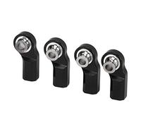 Tixiyu Extremo de barra de coche RC de aleación de aluminio con mano de obra fina para mejorar el rendimiento de dirección para modelo Axial SCX10 1/10 (negro)