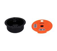 Tixiyu Filtro de Cápsula de café Reutilizable, Cápsula Ecológica de Fácil Limpieza para Máquina Tas para Casa, Oficina, Cafetería, Color Naranja (Naranja 180ML)