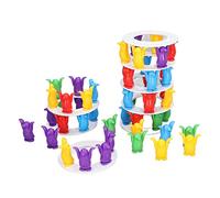 Tixiyu Juego de Torre Colorida de Pingüinos Apilables con Bloques de Equilibrio para Niños + 49 Pingüinos, Habilidades de Pensamiento Estratégico para Juguetes de Fiesta