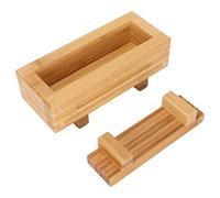 Tixiyu Molde de madera para hacer sushi, inodoro, portátil, fácil de usar para la cocina del hogar, sushi de madera de bambú para los amantes