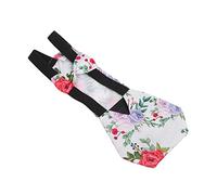 Tixiyu Pañales de Pollo de Tela Transpirable para Aves de Corral, Diseño de Cinturón Holgado Reutilizable para Loros, Palomas, Tela Impermeable, 1 Pañal (M)