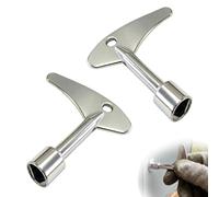 tiyiyok 2 Piezas Llave Triangular Contador, Llave Ascensor Triangular, Para Radiadores, Ascensores, Cuadros Eléctricos, Cajas de Medidores de Agua y Electricidad, Contenedores de Basura