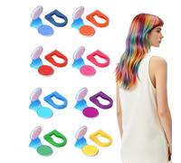 Tiza de Color para Cabello Temporal - 8 Lavables Color para Niños - Maquillaje Capilar - Para de Navidad, Carnaval, Cumpleaños, Cosplay, Mascarada, Disfraces, Conciertos,