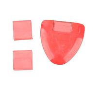 Tiza de sastre profesional, herramientas de tejido de costura triangular, accesorios para manualidades de bordado (Roja)