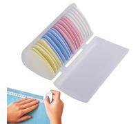 Tiza de sastre - Tiza de costura de colores con de triángulo | Tailors Chalk, patrón de marcador de tela borrable, accesorios de costura con caja para marcar prendas de manualidades