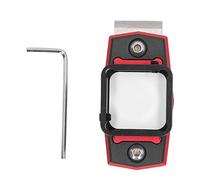 Tiza magnética de billar de aleación de aluminio premium con clip para jugadores de taco de billar (negro y rojo)