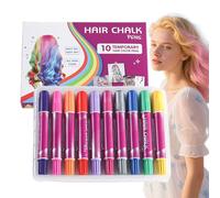 Tiza para Cabello | Plumones De Coloración Capilar De 10 Colores,Marcadores De Coloración Temporal, Kit De Maquillaje Lavable, Juguete Divertido Para Adolescentes, Adultos Y Cosplay