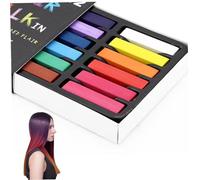 Tiza Para El Cabello 12 Colores Tinte Temporal Para El Cabello Tiza Para El Cabello Segura Para Niños Lápiz De Color De Cabello Temporal Lavable Colorido Gran Juguete Color De Cabello Temporal