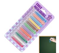 Tiza Para Pizarra - Tiza Sin Polvo Para Pizarra De Interior, Pastel Sin Polvo | Juguetes Al Aire Libre De Escritura Suave Y De 12 Colores Para Niños Y Niñas, Sala De Juegos En