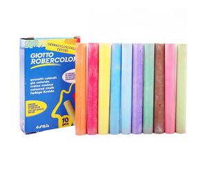 Tizas Color GIOTTO Robercolor, Caja x10 Surtidas