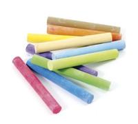 Tizas de colores antipolvo - 10 unidades