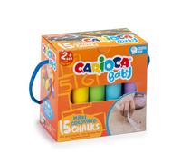 Tizas de colores carioca baby maxi estuche de 15
