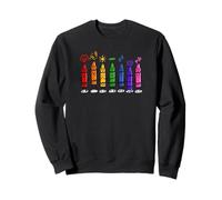 Tizas de Colores de Colores Attitudes Emotions of The Rainbow Sudadera