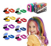 Tizas para el pelo para niñas, 8 unidades de tizas lavables para el cabello para niños, portátil, no pegajoso, temporal, color brillante, spray para el cabello para niños, Navidad, fiesta de