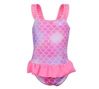 TIZAX Bañador Natación para Niñas Pequeños Traje de Baño Una Pieza Niñas Bañadores con Volantes de Secado Rápido Ropa de Playa Piscina Sirenas 5 años