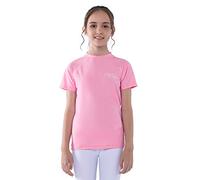 TIZAX Camiseta Natación con Protección Solar para niñas Traje de baño de Manga Corta Rashguard para Surf/Nadando/Buceo/Playa Rosado 128