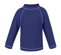 TIZAX Camiseta UV de Manga Larga para niños Traje de baño con protección Solar Rashguard para Surf/Nadando/Buceo/Playa Azul Marino 110