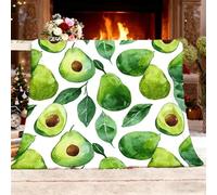 Tizhweqo Manta Aguacate Mantas Manteca de Karité Estampado 3D Manta Cosy Soft para Sofa Cama para Adultos y Niños Dormitorio, Cobertor Sofa 100x150 cm Microfibra Cálida Decorativa 7489p