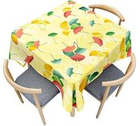 Tizhweqo Mantel Mesa Rectangular Gingko Biloba, Manteles Antimanchas Hojas, 3D Impresión Mantel Impermeable Lavable para Cocina Salón Comedor, 100x140 cm ZB1423