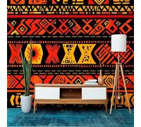 Tizhweqo Papel Pintado Pared Tribu Africana Papel Pintado Efecto 3D áfrica Salón Dormitorio Fotomurales Tejido No Tejido Murales Decorativos Pared Wallpaper for Walls (400x280 cm) 4870v