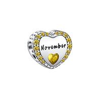 TIZU Charm Mom Abalorios Colgantes de Plata de Ley 925 Charms para Pulsera Collar, Charms de Festival Cumpleaños Para Mujer Mamá Niña (TIC02-11)
