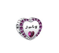 TIZU Charm Mom Abalorios Colgantes de Plata de Ley 925 Charms para Pulsera Collar, Charms de Festival Cumpleaños Para Mujer Mamá Niña (TIC002-7-EU)