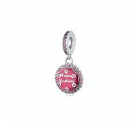 TIZU Julio Charms de Piedra de Nacimiento - Abalorios Plata de Ley 925 para Pulsera & Collar,Colgantes Cuentas Christmas Birthday para Mujeres,Niñas