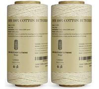 TJ.MOREE - Cuerda para carniceros, 3 Capas, 200 m, Apta para Alimentos, de algodón, para cocinar, Carne, Cuerda, 1 mm, para Hacer Manualidades, Apta para empacar Salchichas y Decorar Manualidades