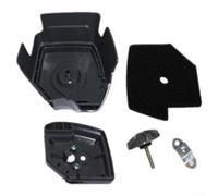 TJ53E TJ45E - Conjunto de filtro de aire de motor compatible con parte inferior para taladro de tierra de cortacésped que proporciona protección continua del motor (TJ45)