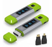 TJCXELE Transmisor y receptor HDMI inalámbrico de 328 pies/100 m, compatible con 4K decodificación 1080P a 60Hz salida de video HD, Plug & Play 2.4G + 5.8G Extensor HDMI inalámbrico para video y audio