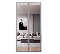 TJDWPRRD Cortina de Puerta Aislada Transparente Pantalla de Puertas Manos Libres para Dormitorio Puerta Pantalla Magnética Auto Sellada Reforzada para Balcón Baño Ensamblaje Fácil,A,100x220cm