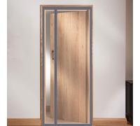 TJDWPRRD Cortina de Puerta Transparente Aislamiento Térmico Puerta de Malla Magnética Cubierta a Prueba de Viento Puerta de Dormitorio Cocina Pantalla de Apertura de Doble Cara,A,90x195cm