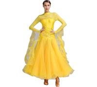 TJDWPRRD Disfraces de Baile de Salón para Damas Falda de Concurso de Vals Profesional Traje de Rendimiento de Baile de Tango Salsa Vestidos de Baile Flamenco Exquisitos