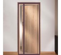 TJDWPRRD Panel de Lona Transparente con Cierre Magnético Cortina de Puerta de Dormitorio con Puerta Corredera Cubierta de Puerta a Prueba de Viento para Dormitorio Interior,A,90x195cm