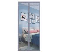 TJDWPRRD Puerta de Pantalla Magnética del Hogar Cierre de Cortina de Malla Invisible de Servicio Pesado para Patio al Aire Libre Cortinas de Partición de Cocina de Dormitorio,Gris,0.9x2.15m