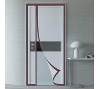 TJDWPRRD Puerta Mosquitera Magnética Transparente Cortina de PVC con Aislamiento Térmico Mosquitera Reversible Apertura Lateral Izquierda Derecha Cubiertas Divisorias Exteriores,A,100x210cm