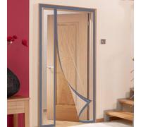 TJDWPRRD Puerta Mosquitera Transparente con Aislamiento Térmico Cortina de Puerta de Cierre Automático Magnético Cubierta Puerta para Dormitorio Pantalla de Apertura de Doble Cara,A,85x200cm