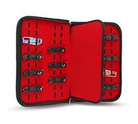 TJHDSF Vitrina de Cuchillo de Bolsillo | Estuche para Cuchillos Profesional Maletín | 40 Ranuras para Cuchillos Plegables | Herramientas de Camping, Navajas de Senderismo y Almacenamiento (Negro)