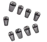 TJHSM Juego de 9 pinzas ER16, juego de pinzas de fresado de alta precisión para máquina de grabado CNC y herramienta de torno de fresado