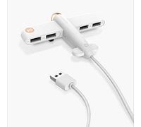 TJJ AYSMG 3life-308 5V 0.5A 4 Interfaces USB Concentrador de Datos HUB de Air Force One Extender (Rosa) (Color : White)