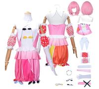 Tjlmomo Anime Emu Otori Disfraz de Cosplay con Peluca Juego Project Sekai Colourful Stage Adulto Role Nene Kusanagi Uniforme Conjunto Halloween Fiesta Carnaval Traje de Pendientes para Mujeres (L)