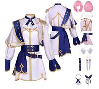 Tjlmomo Anime Emu Otori knight Disfraz de Cosplay con Peluca Juego Project Sekai Colourful Stage Adulto Role Nene Kusanagi Uniforme Conjunto Completo Halloween Carnaval Traje de Vestir para Mujeres