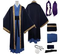 Tjlmomo Anime Jinshi Disfraz de Cosplay con Peluca Juego The Apothecary Diaries de Role Adulto Mao Mao Uniforme Conjunto Completo Halloween Fiesta Carnaval Traje de Vestir Pendientes para Hombres