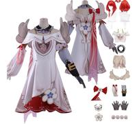 Tjlmomo Anime Tribbie Cosplay Costume con parrucca Vestito Gioco Cosplay Adulti Uniforme Honkai Star Rail Completo Set Halloween Festa Carnevale Dress Up Suit per Donne Ragazze