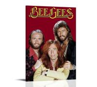 TJLTXV Bee GeesArtistic Póster impermeable de alta definición para cocina, baño, dormitorio, sin taladrar, fácil de instalar, decoración multiescena, 20 x 30 cm, estilo marco