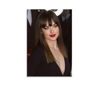 TJLTXV Dakota Johnson- Póster artístico impermeable de alta definición para cocina, baño, dormitorio, sin taladrar, fácil de instalar, decoración multiescena, 50 x 75 cm, estilo sin marco