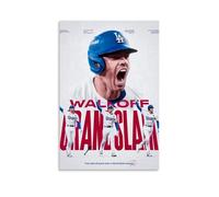 TJLTXV Freddie Freeman- Póster artístico impermeable de alta definición para cocina, baño, dormitorio, sin taladrar, fácil de instalar, decoración multiescena, 30 x 45 cm, estilo sin marco