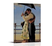 TJLTXV Jack Vettriano EmbracingArtistic Póster de alta definición impermeable de alta definición para cocina, baño, dormitorio, sin taladrar, fácil de instalar, decoración multiescena, 40 x 60 cm