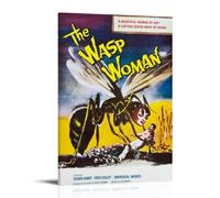 TJLTXV Póster artístico de The Wasp WomanArtistic de alta definición para cocina, baño, dormitorio, sin taladrar, fácil de instalar, decoración multiescena, 60 x 90 cm, estilo marco