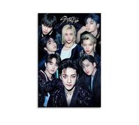 TJLTXV Stray Kids- Póster artístico impermeable de alta definición para cocina, baño, dormitorio, sin taladrar, fácil de instalar, decoración multiescena, 30 x 45 cm, estilo sin marco